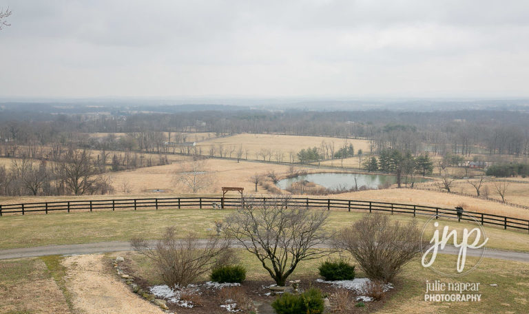 Winter View at Highholdborne Wedding Venue in Bluemont Virginia, Image courtesy of Julie Napear Photography