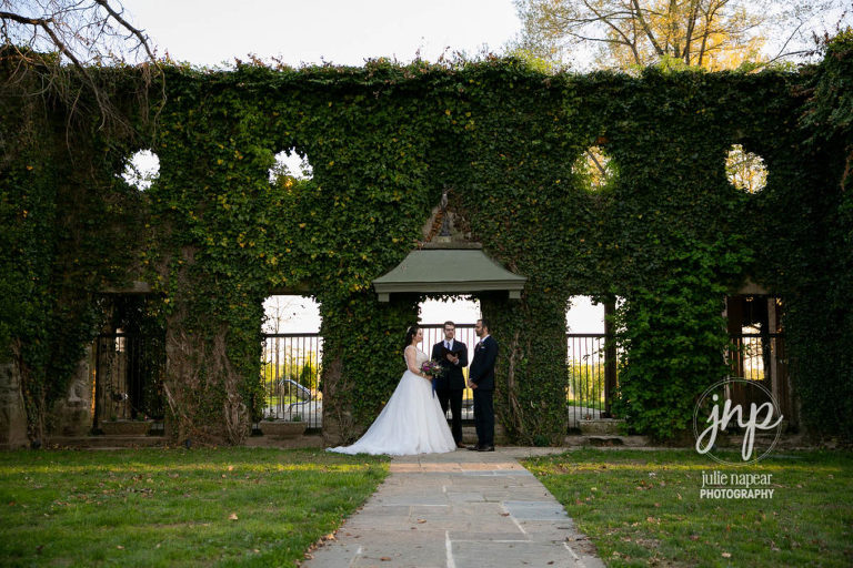 Wedding ceremony at Goodstone Inn, Elopement and Wedding venue in Middleburg, VA