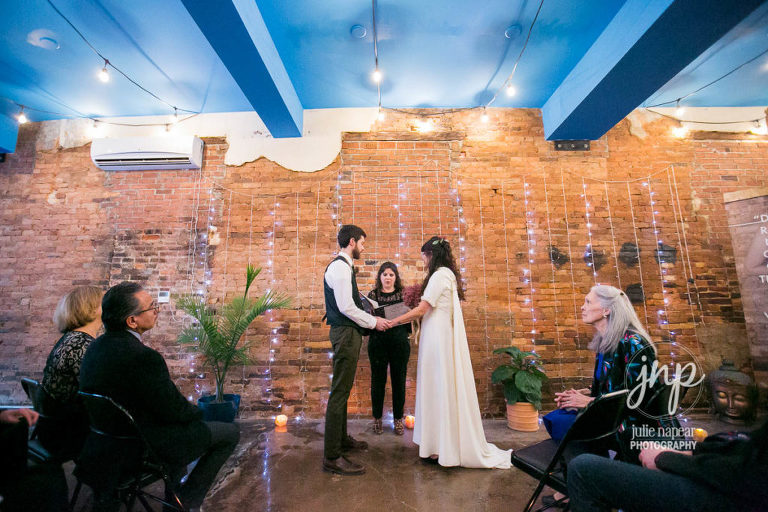 Elopement Venue Dharma Yoga Studio in Old Town Winchester, VA, image by Julie Napear Photography
